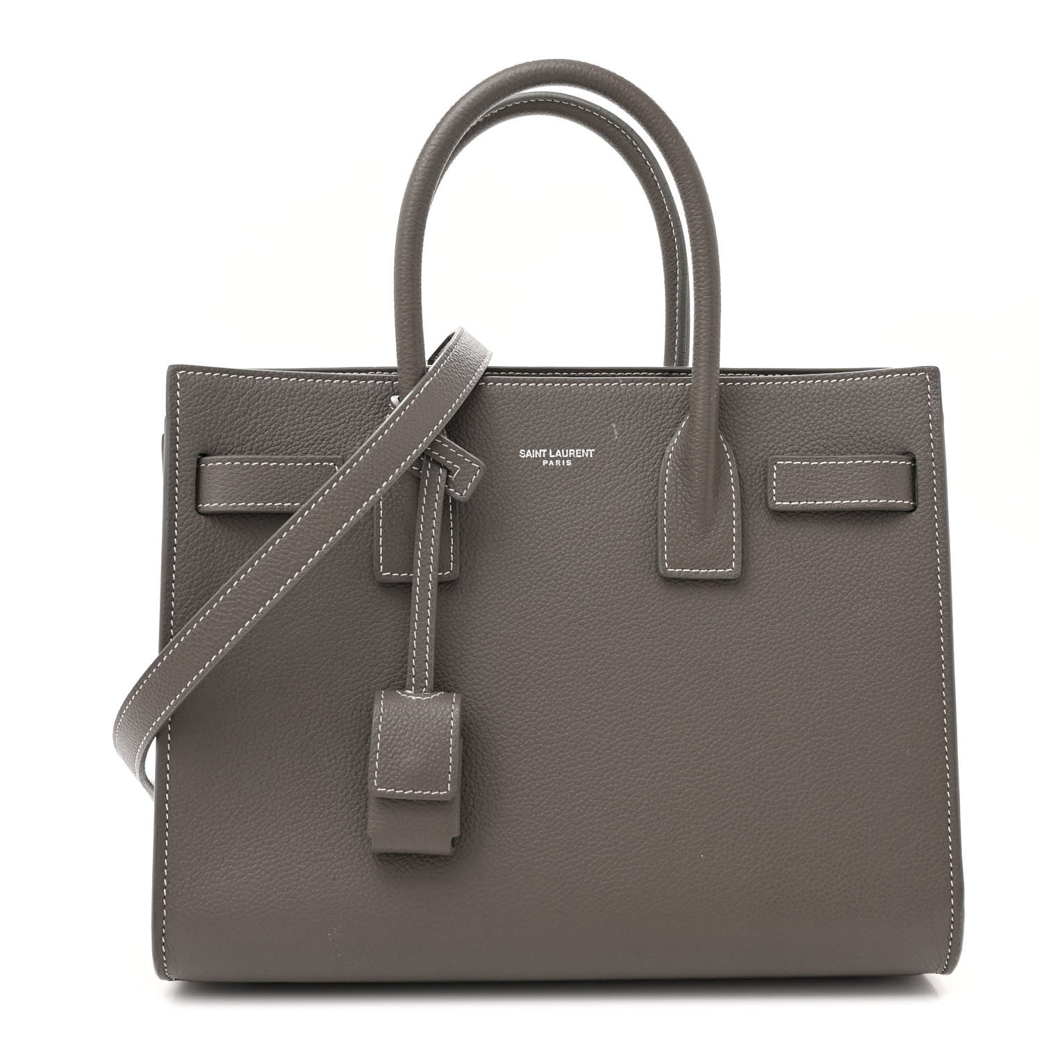 Saint Laurent Calfskin Baby Sac De Jour Fog 1 of 15
