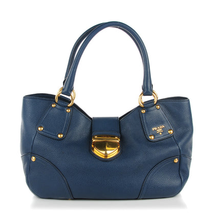 Prada Vitello Daino Handbag Bleuette 1 of 7