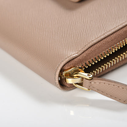 Prada Saffiano Fiocco Bow Zip Around Wallet Cammeo 12 of 13