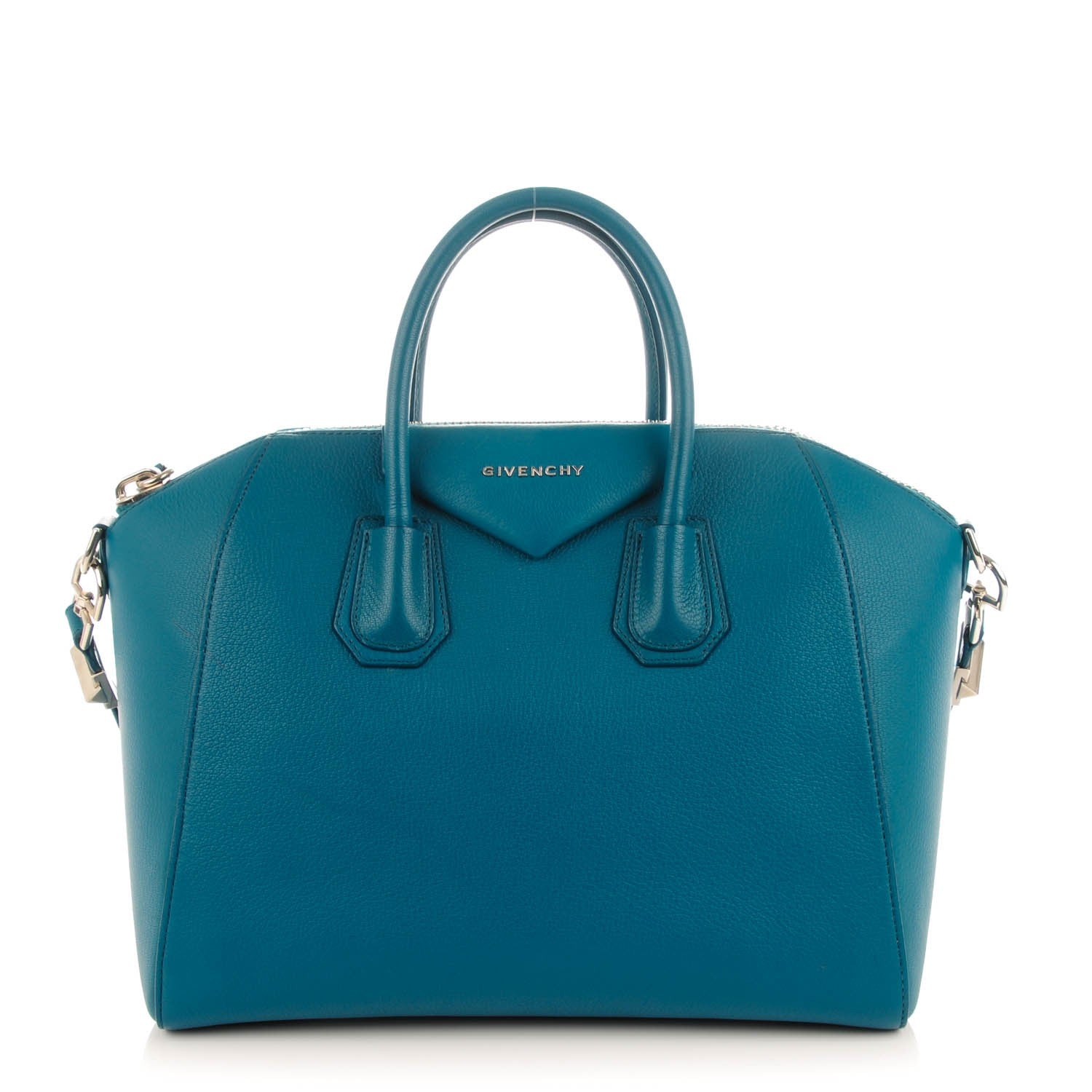 Givenchy Sugar Goatskin Medium Antigona Petrol Blue 1 of 7