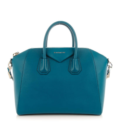 Givenchy Sugar Goatskin Medium Antigona Petrol Blue 1 of 7