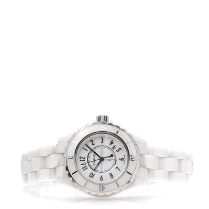 Chanel Stainless Steel Ceramic 33mm J12 Quartz Watch White 3 of 7