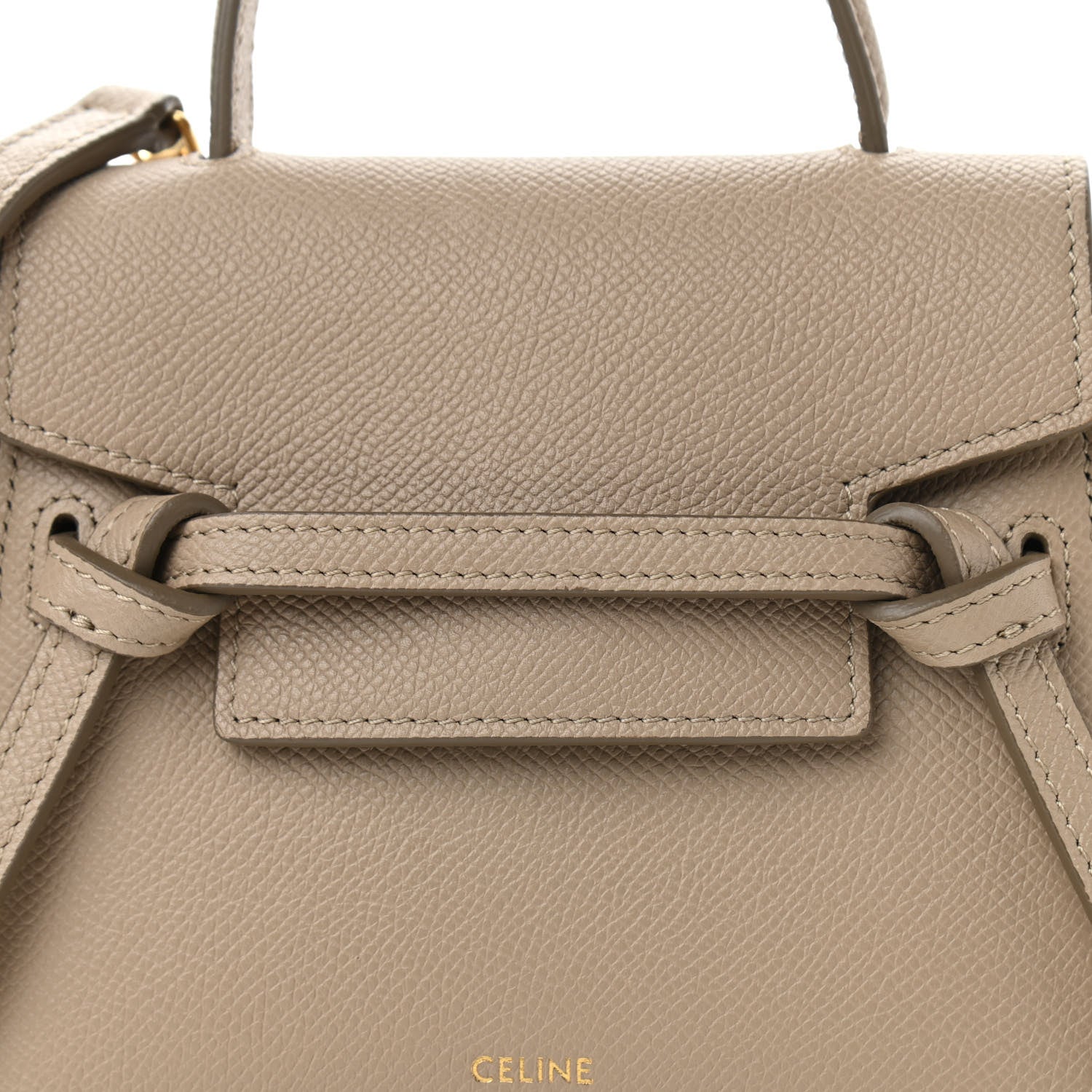 Celine Grained Calfskin Pico Belt Bag Light Taupe 9 of 11