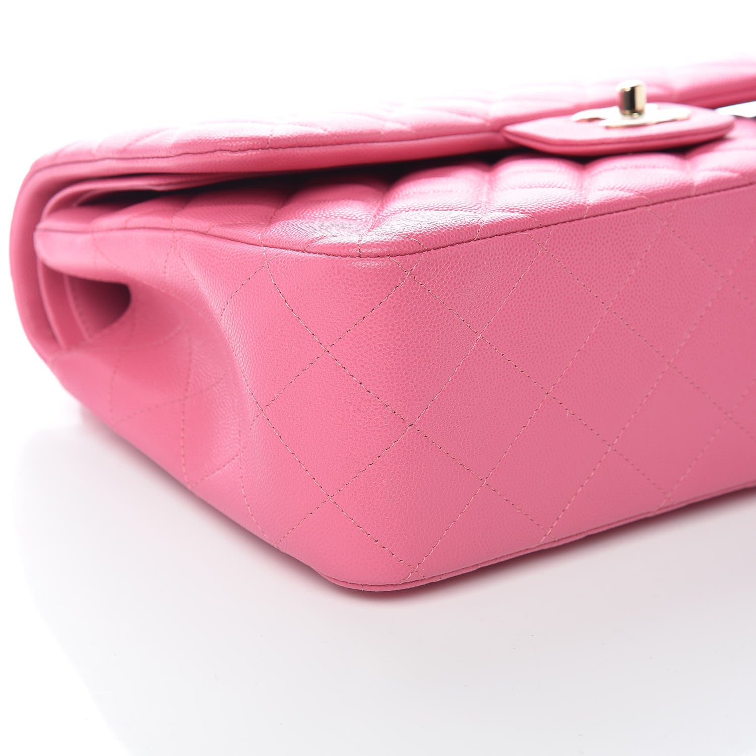 Chanel Caviar Quilted Jumbo Double Flap Pink 5 of 9