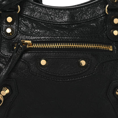 Balenciaga Agneau Classic Gold Hardware Mini City Black 9 of 12