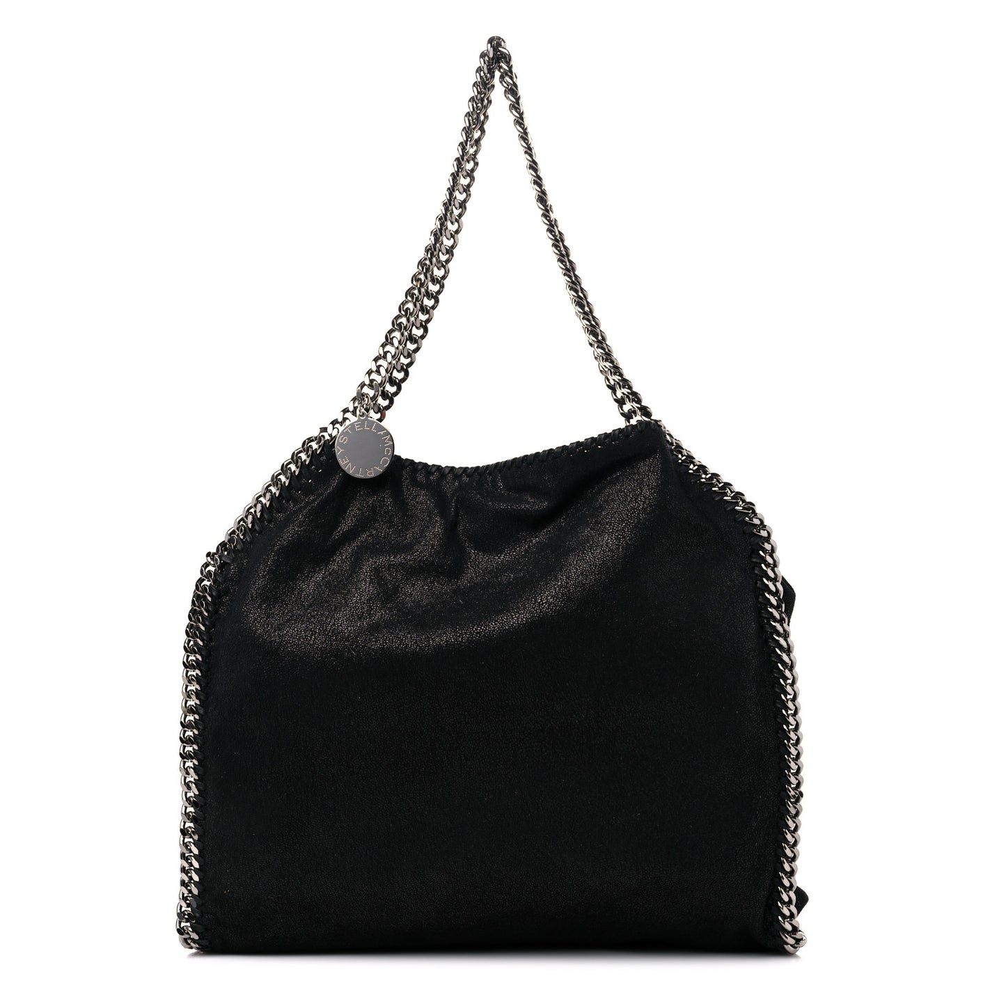 Shaggy Deer Falabella Fold Over Tote Black