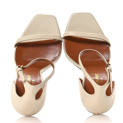 Saint Laurent Calfskin 110 Opyum Sandals 36.5 Real Beige 2 of 8