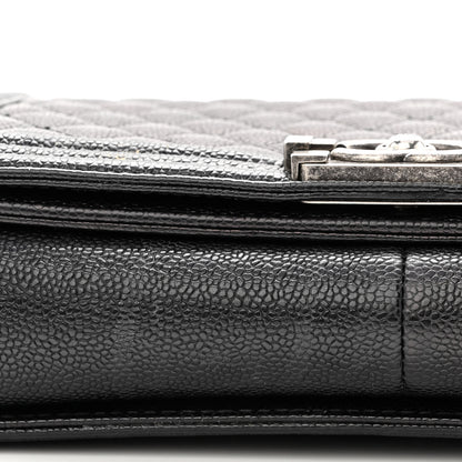 Chanel Caviar Quilted New Medium Boy Flap Black 12 of 12