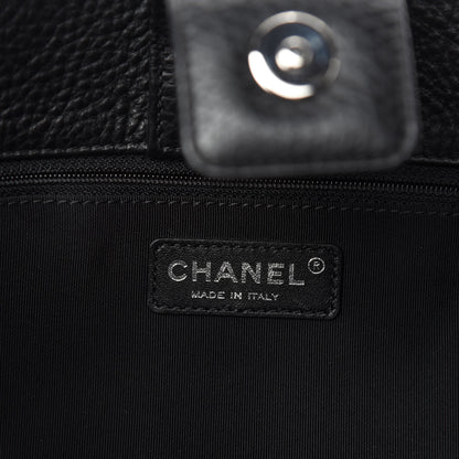 Chanel Calfskin Cerf Executive Shopper Tote Black 9 of 11