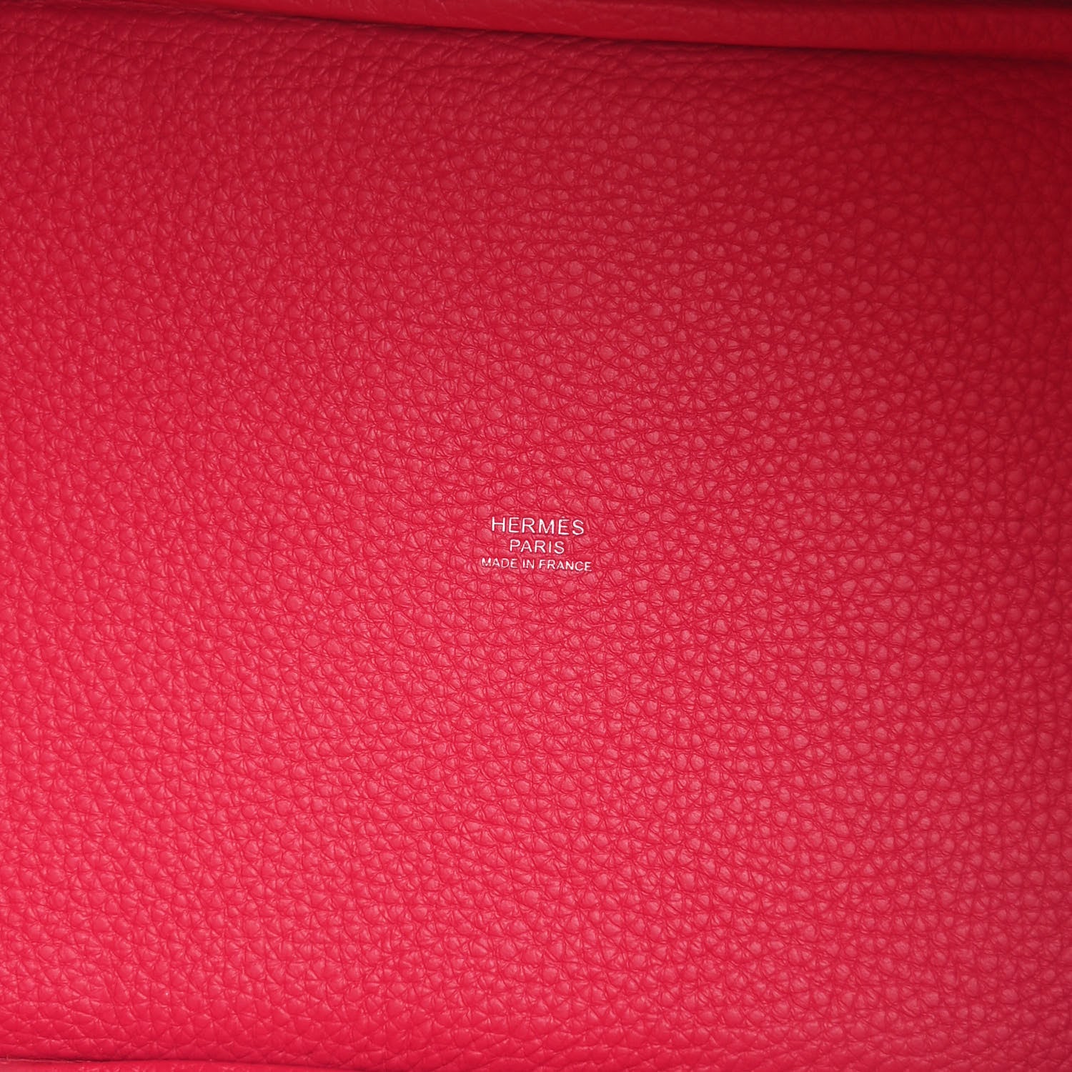 Hermes Taurillon Clemence Swift Eclat Picotin Lock 22 MM Framboise Rouge Sellier 5 of 12