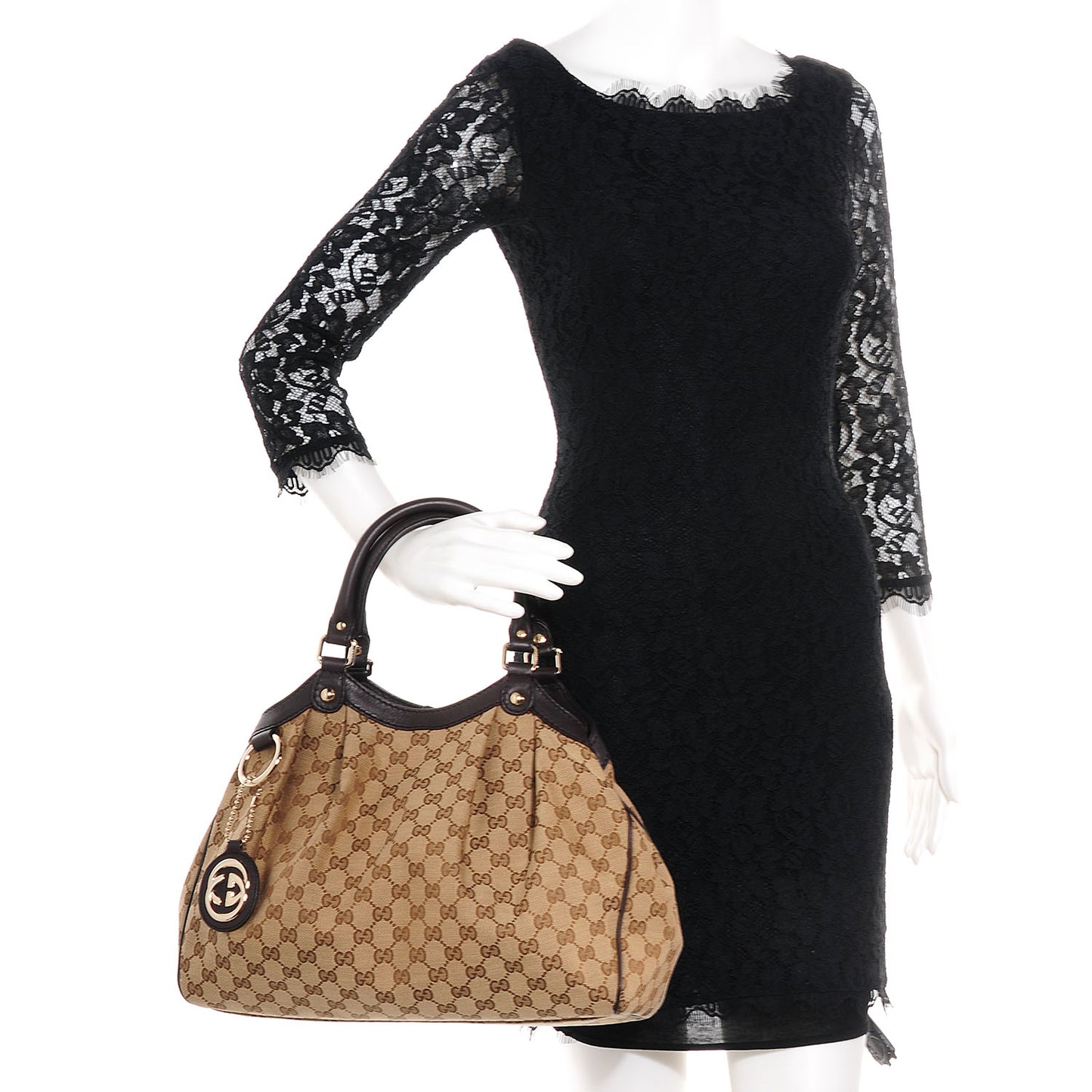 Monogram Medium Sukey Tote Brown