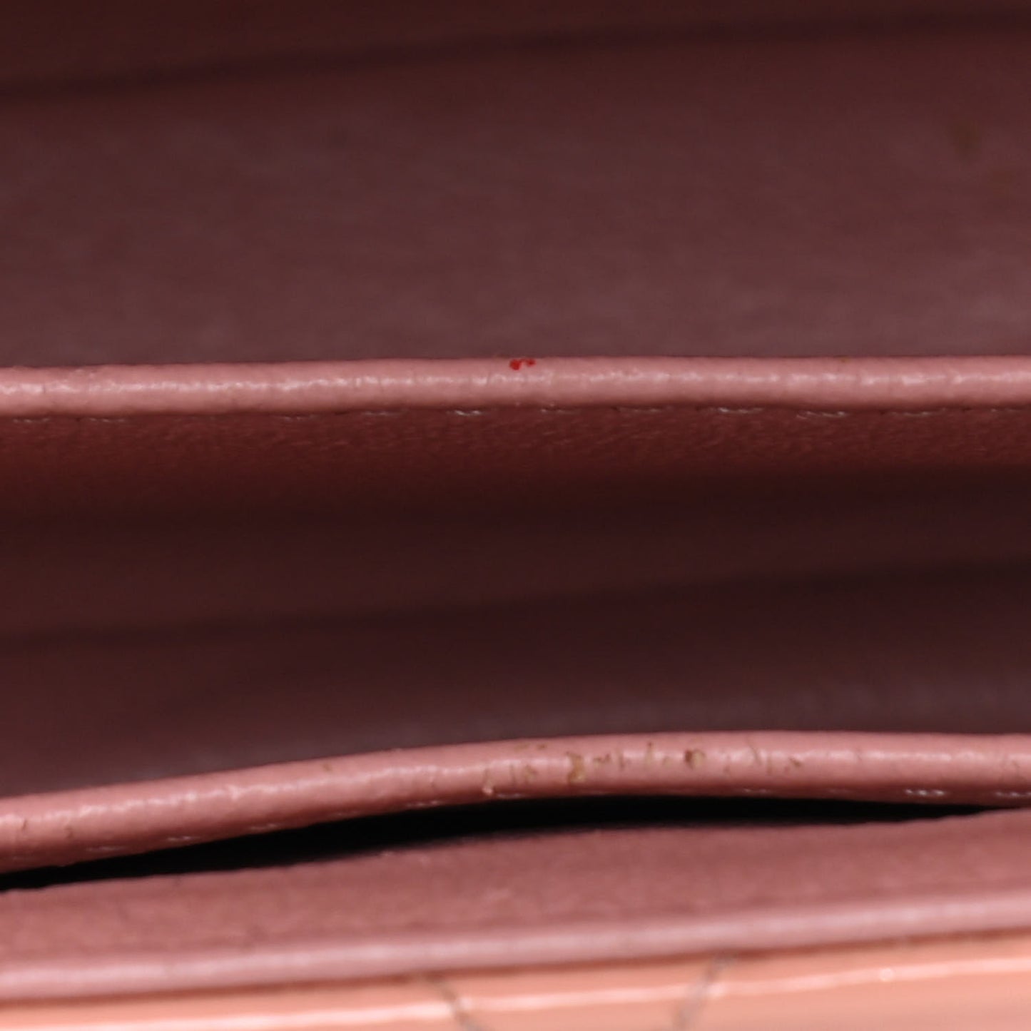 Patent Calfskin Quilted Mini Rectangular Flap Light Pink