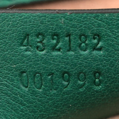 Gucci Calfskin Studded Small Padlock Shoulder Bag Emerald 7 of 13