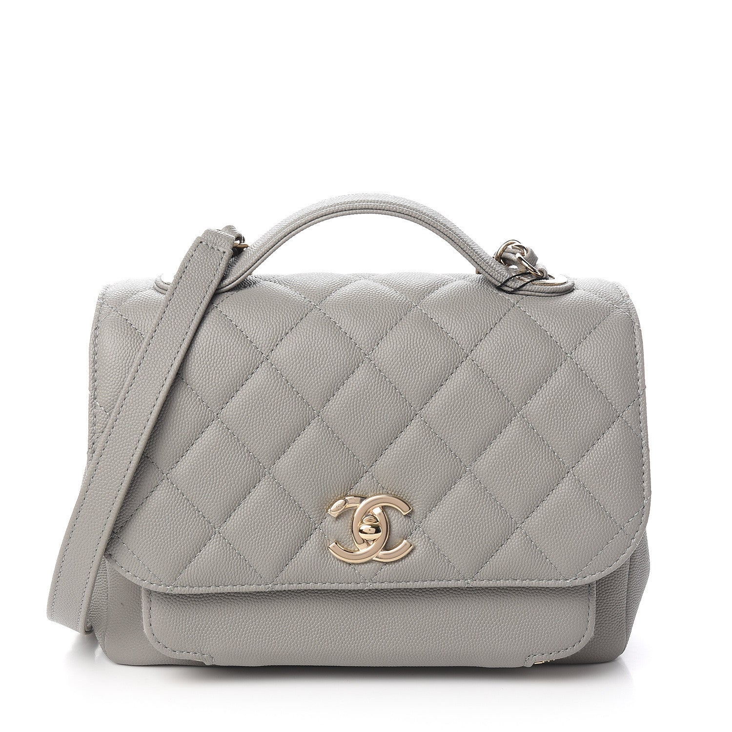 Chanel Caviar Quilted Medium Business Affinity Flap Grey 1 of 11