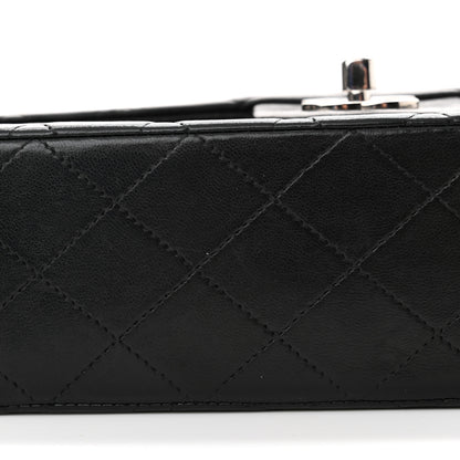 Chanel Lambskin Quilted Medium Double Flap Black 16 of 18