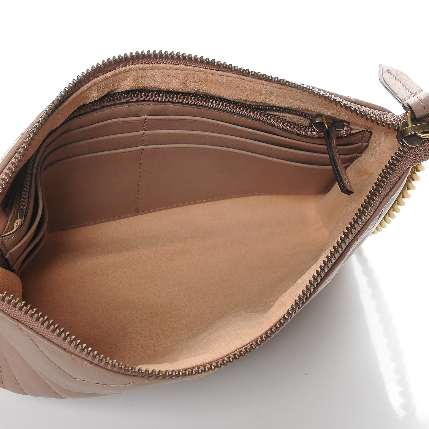 Calfskin Matelasse Mini GG Marmont Chain Bag Porcelain Rose