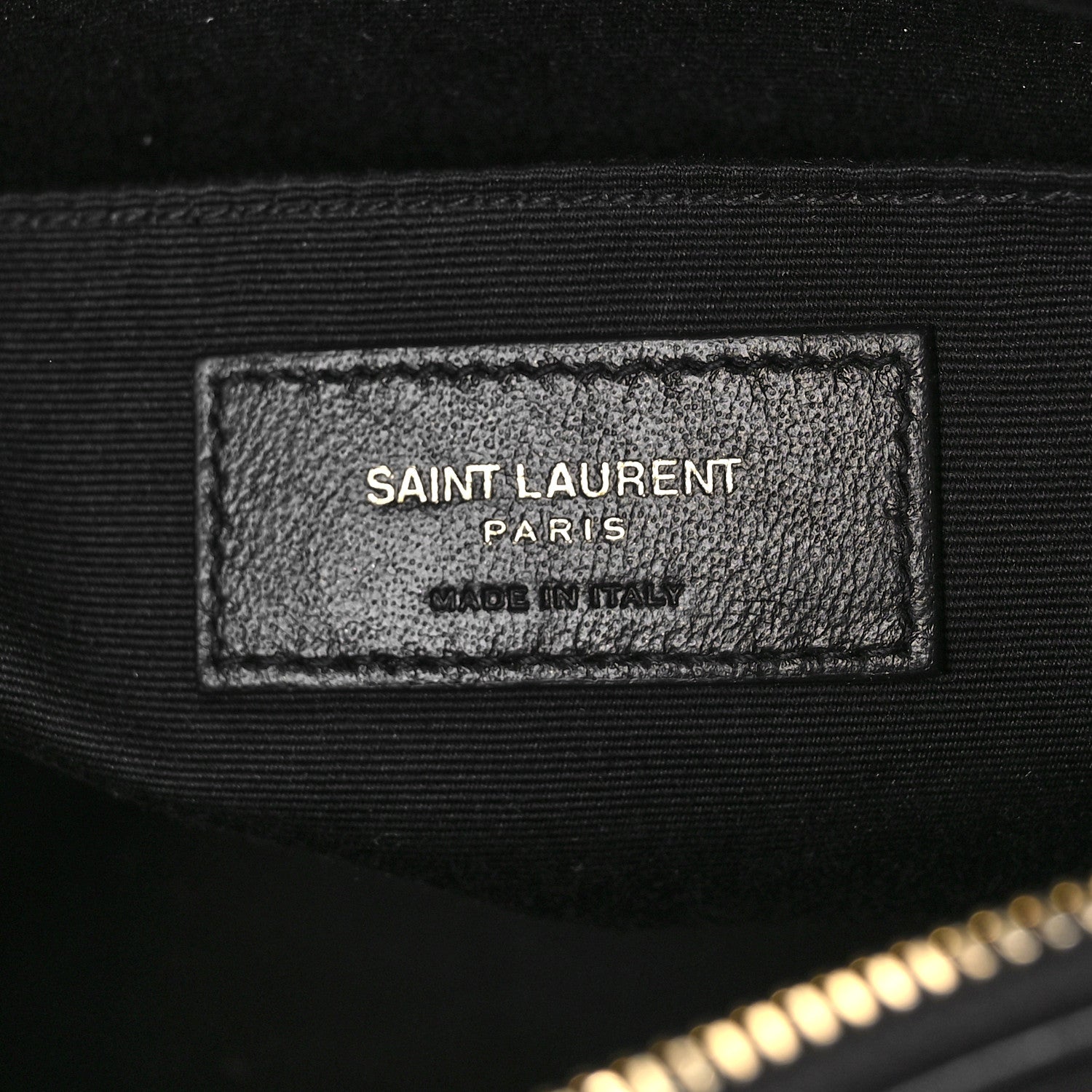 Saint Laurent Calfskin Matelasse Monogram Lou Camera Bag Black 6 of 9