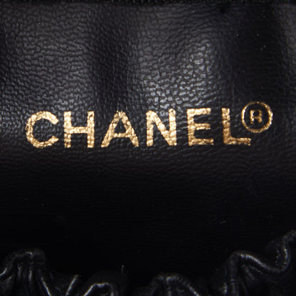 Chanel Lambskin Vanity Cosmetic Case Black 7 of 8