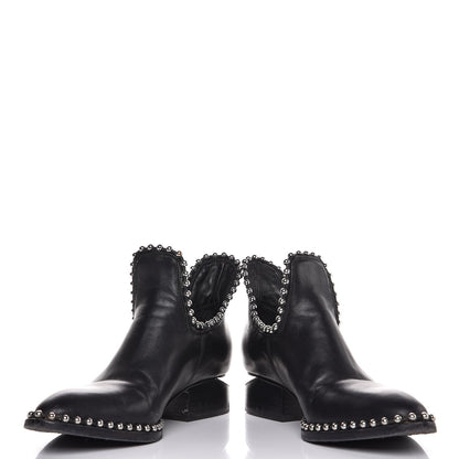 Alexander Wang Calfskin Studded Kori Cutout Boots 36 Black 5 of 15