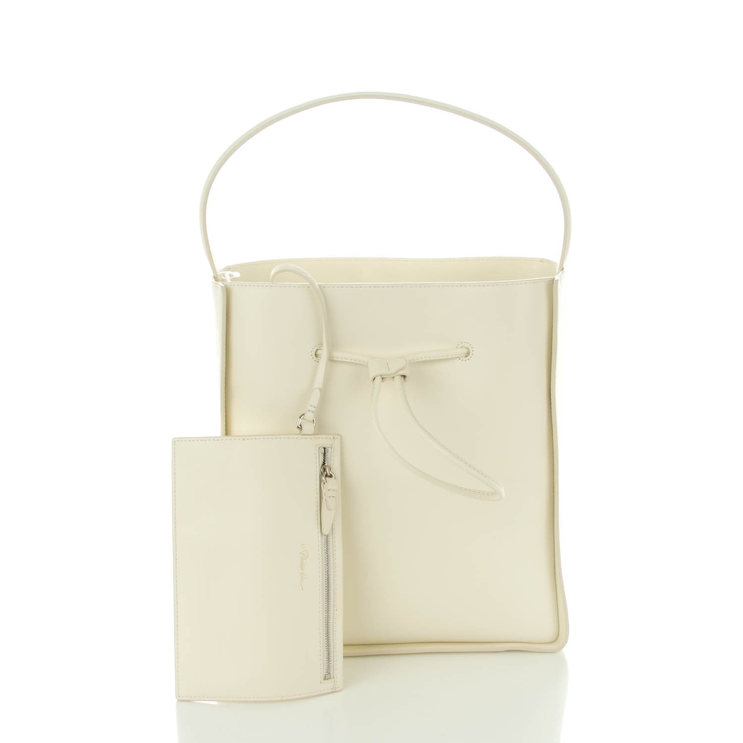 3.1 Phillip Lim 3.1 Calfskin Large Soleil Bucket Bag Off White 5 of 9
