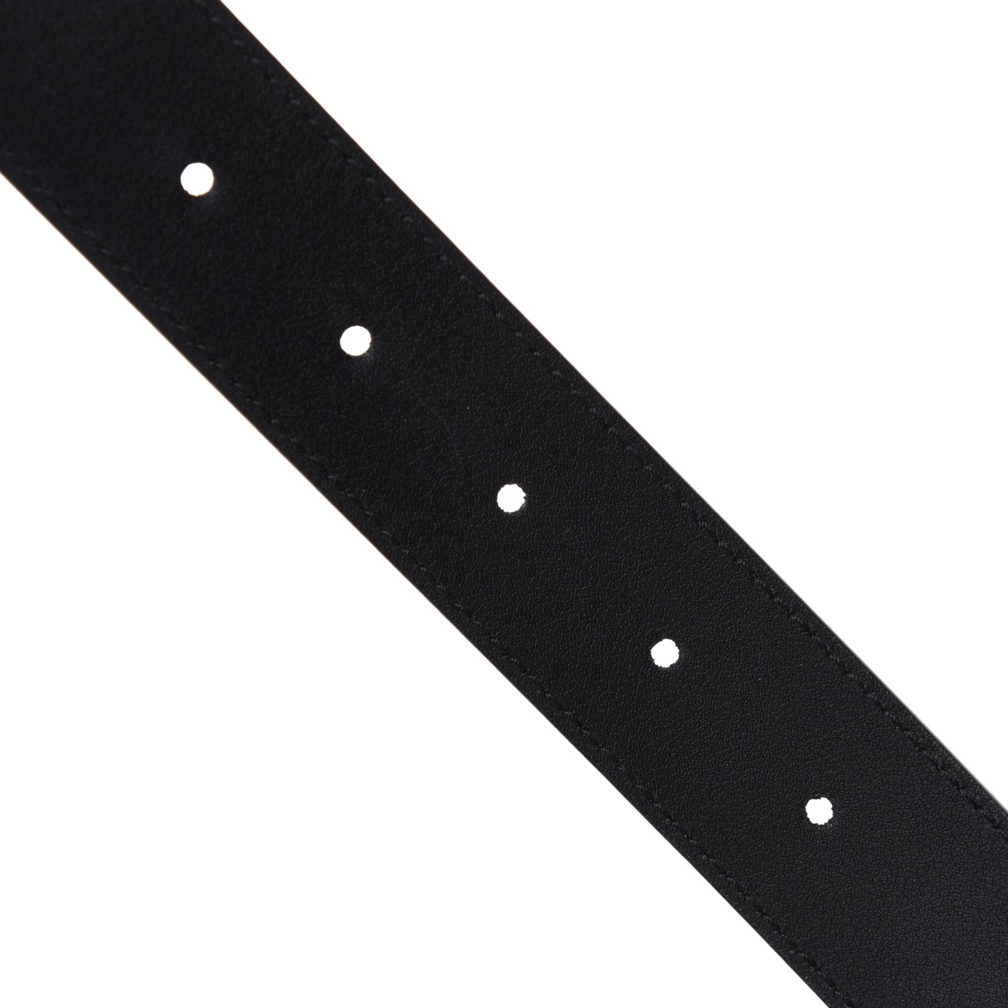 Calfskin Tiger Head Buckle Belt 90 36 Black