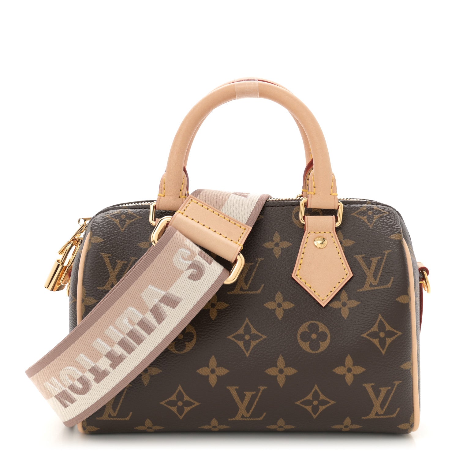 Louis Vuitton Monogram Speedy Bandouliere 20 Beige 1 of 9