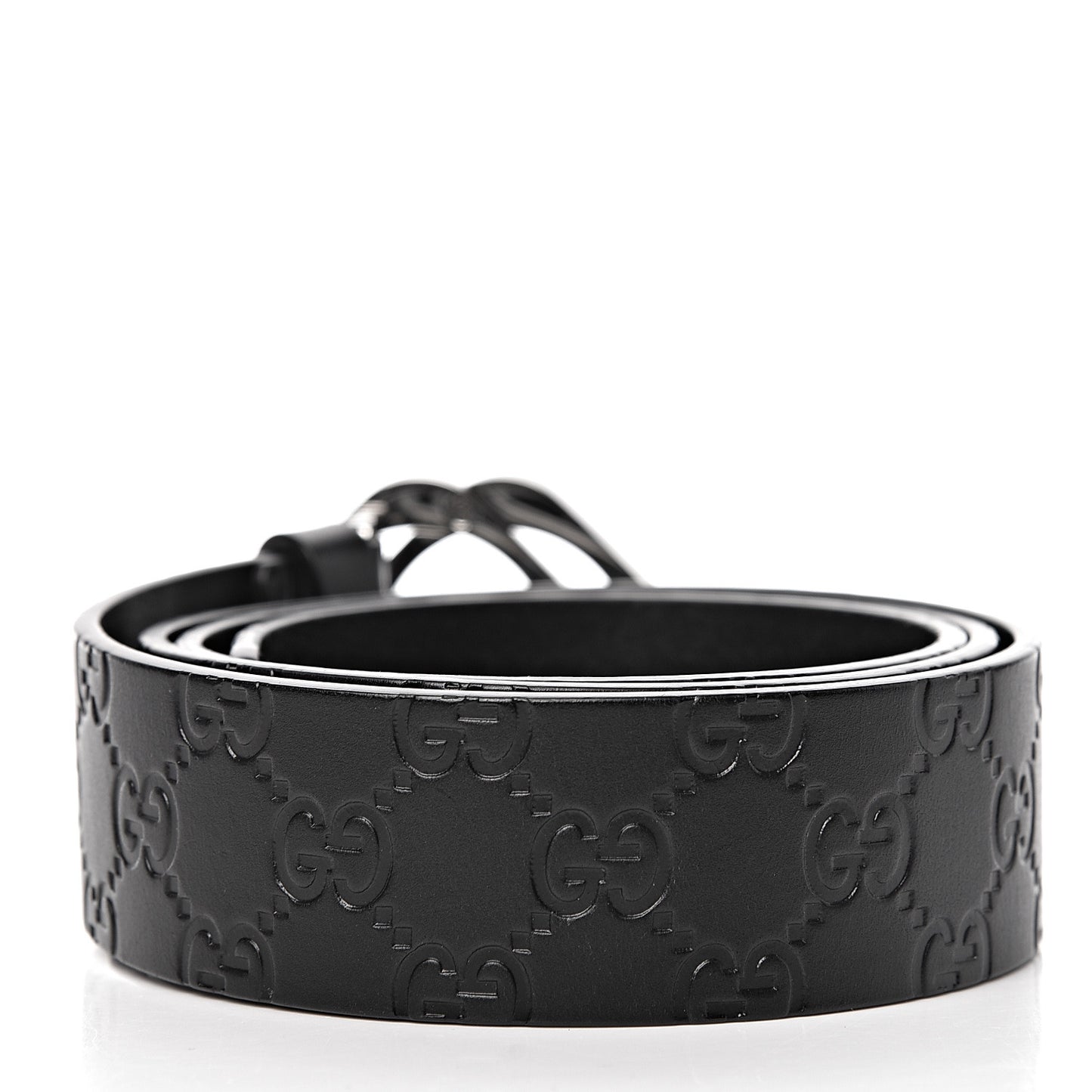 Guccissima Square G Belt 100 40 Black