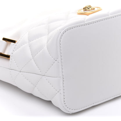 Versace Nappa Quilted Medusa Bucket Bag White 9 of 12