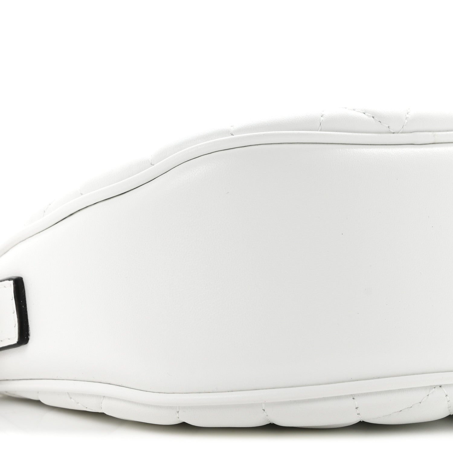 Versace Nappa Quilted La Medusa Half Moon Crossbody White 8 of 9