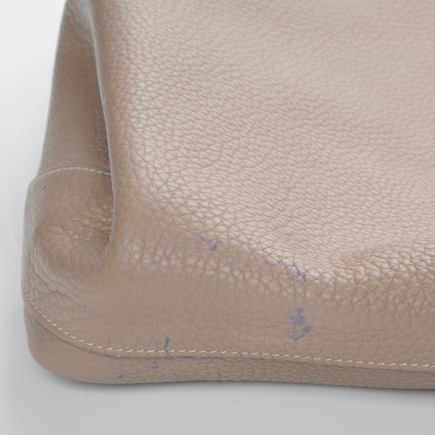 Taurillon Clemence Double Sens 45 Reversible Tote Mykonos Gris Tourterelle