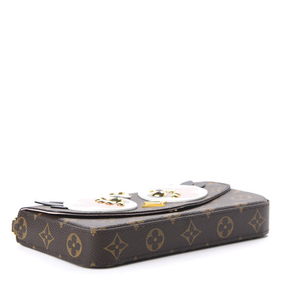 Louis Vuitton Monogram Lovely Birds Pochette Felicie Chain Wallet 4 of 9