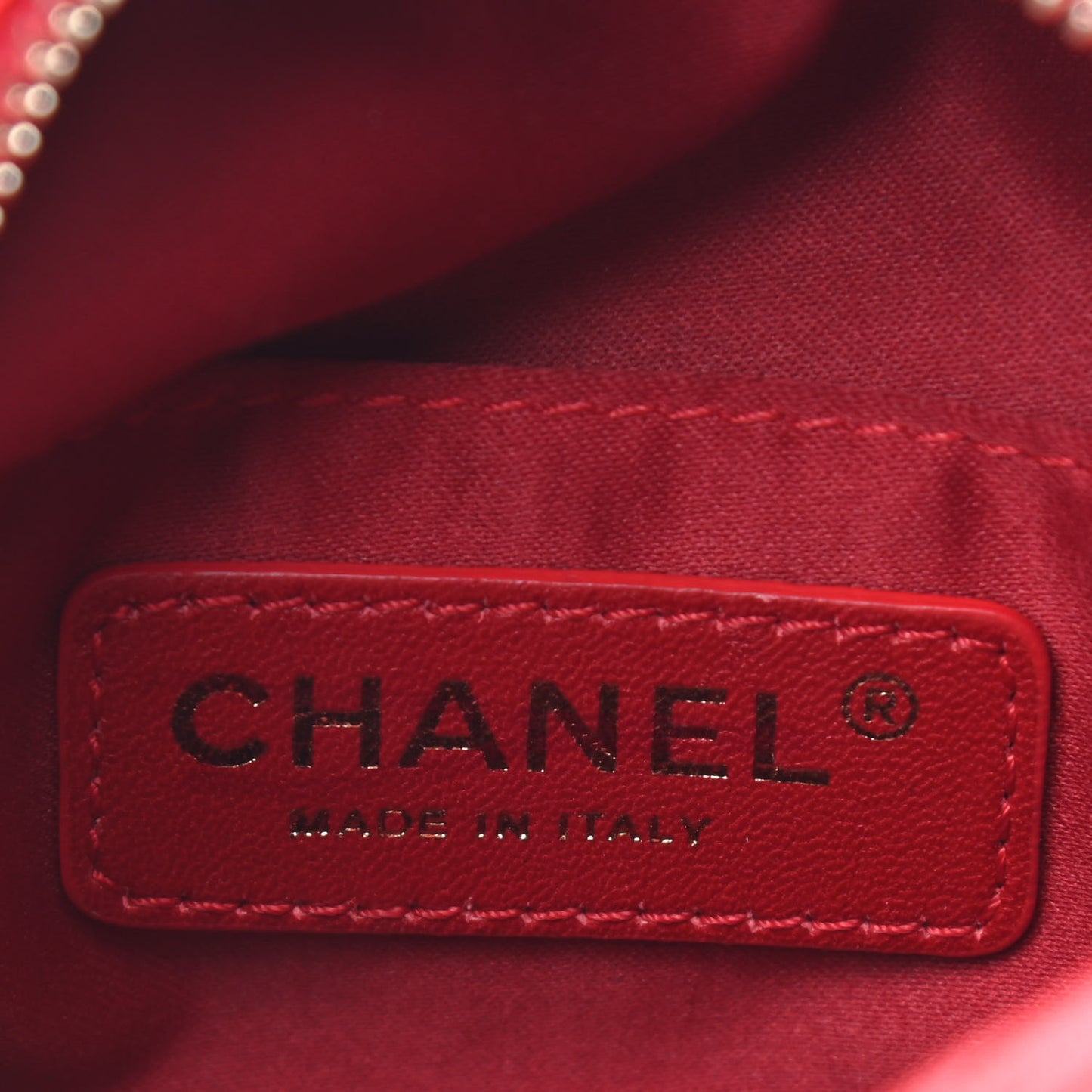 Lambskin Quilted Small Hobo Red