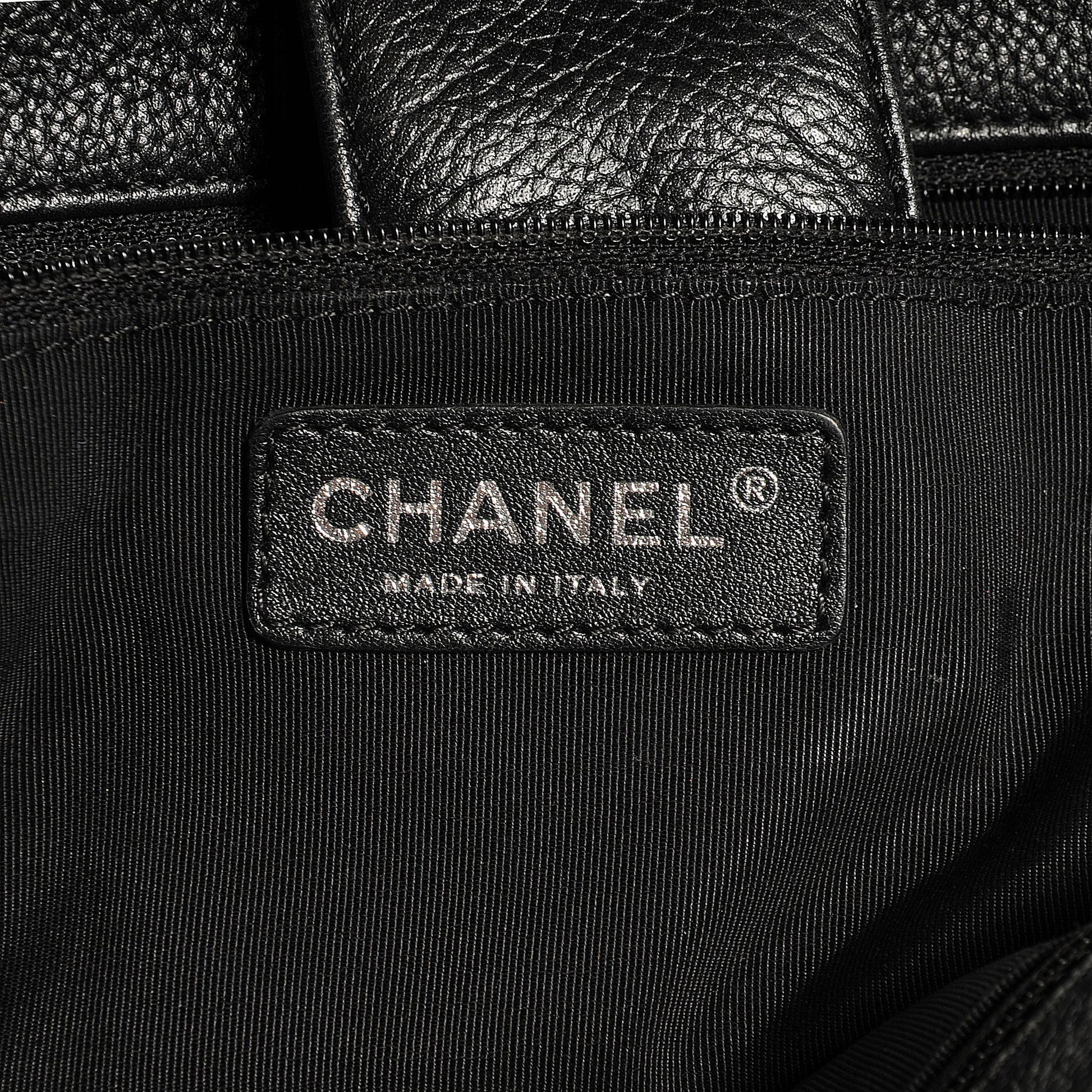 Chanel Calfskin Cerf Executive Shopper Tote Black 6 of 7