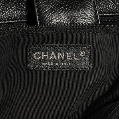 Chanel Calfskin Cerf Executive Shopper Tote Black 6 of 7