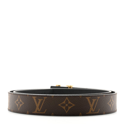 Louis Vuitton Calfskin Monogram 30mm LV Initiales Reversible Belt 90 36 Black 2 of 7