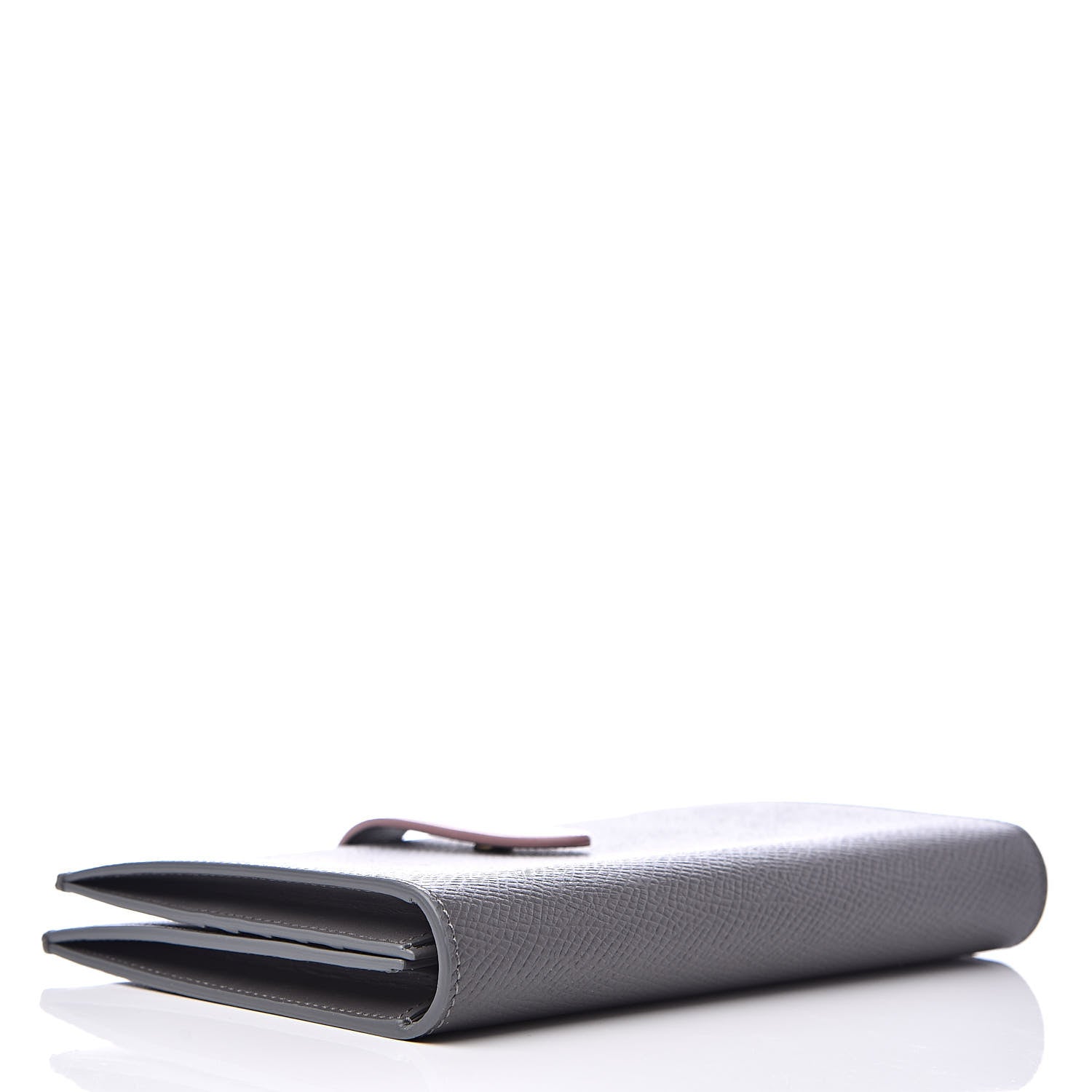 Celine Grained Calfskin Large Multifunction Strap Wallet Grey Vintage Pink 4 of 10