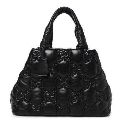 Gucci Calfskin GG Matelasse Large Tote Black 1 of 10