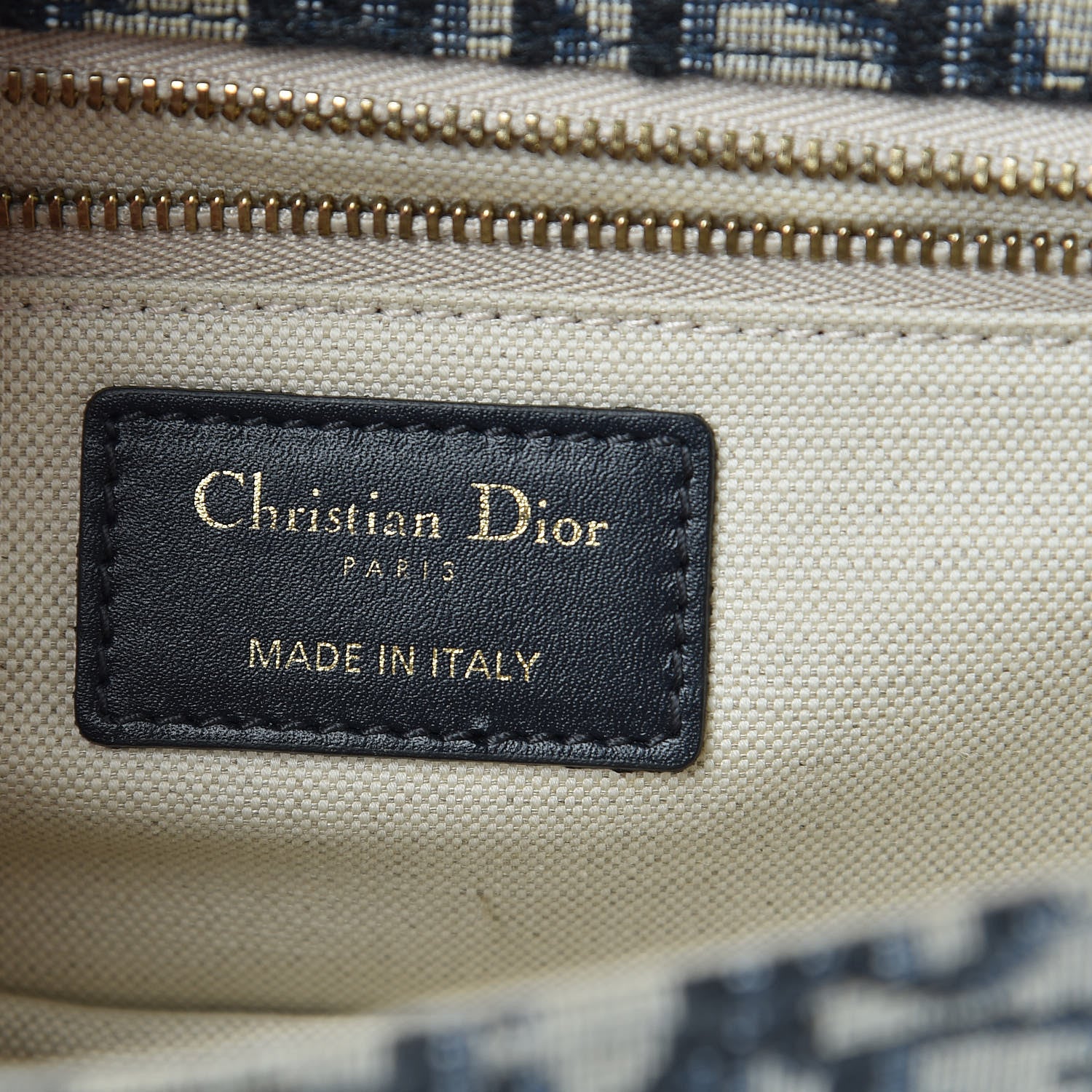 Christian Dior Oblique Small DiorAddict Flap Bag Navy Blue 6 of 10