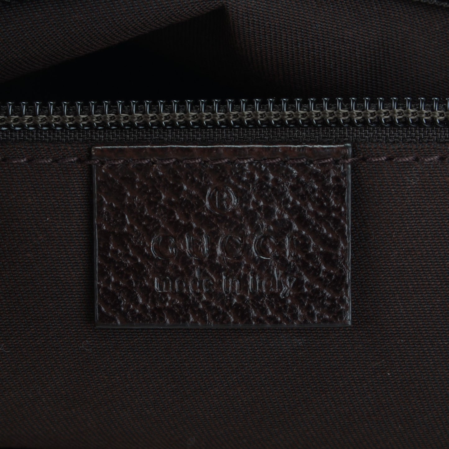 Monogram Web Medium Half Moon Hobo Dark Brown