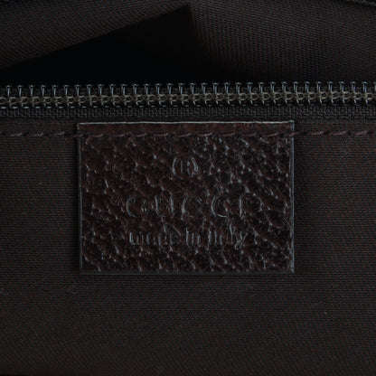 Gucci Monogram Web Medium Half Moon Hobo Dark Brown 6 of 7