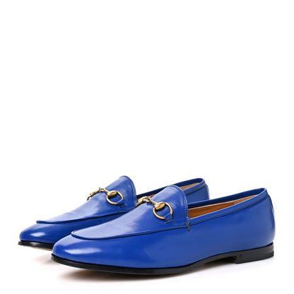Gucci Malaga Kid Womens Jordaan Loafers 36 Electric Blue 3 of 8