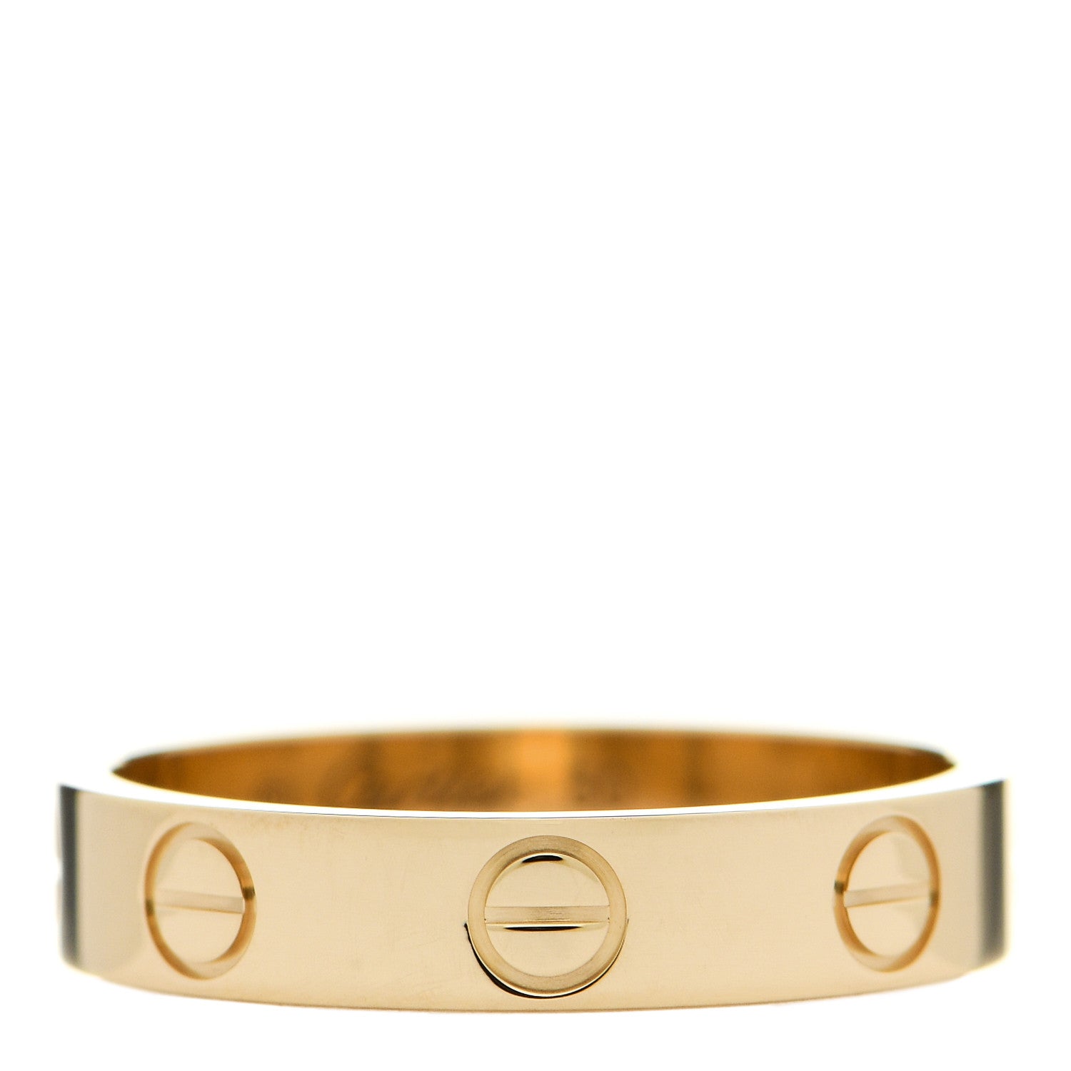 Cartier 18K Yellow Gold 3.5mm LOVE Wedding Band Ring 50 5.25 1 of 4