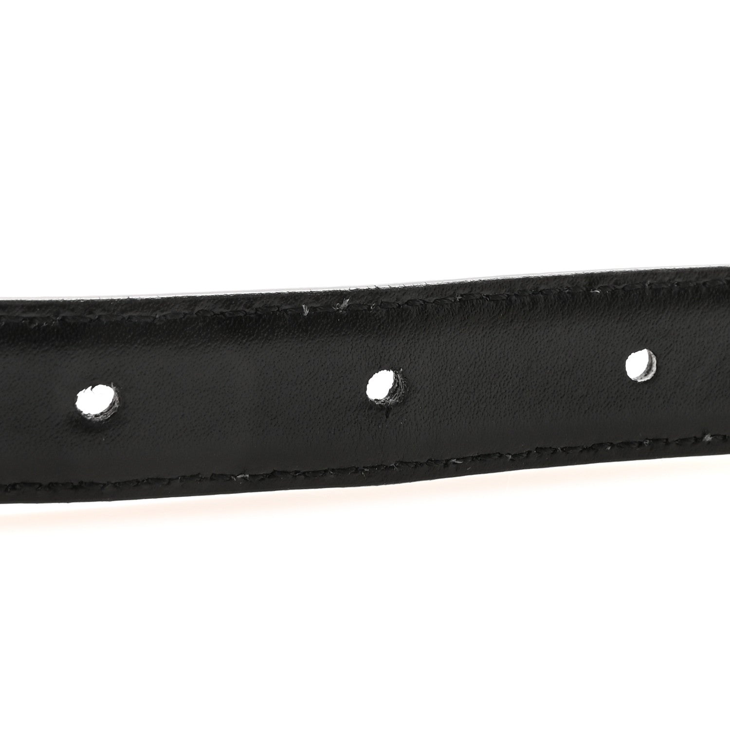 Celine Box Calfskin Small 18mm Triomphe 80 32 Belt Black 4 of 6