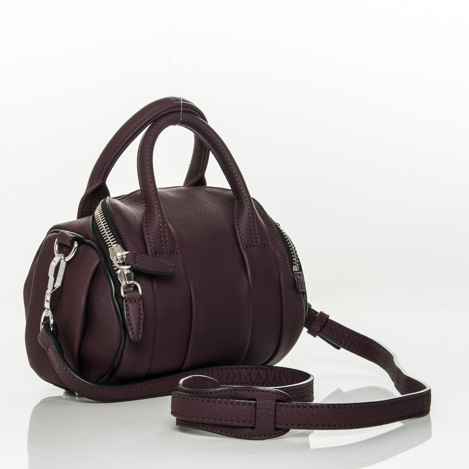 Alexander Wang Pebbled Calfskin Mini Rockie Matte Oxblood 4 of 8