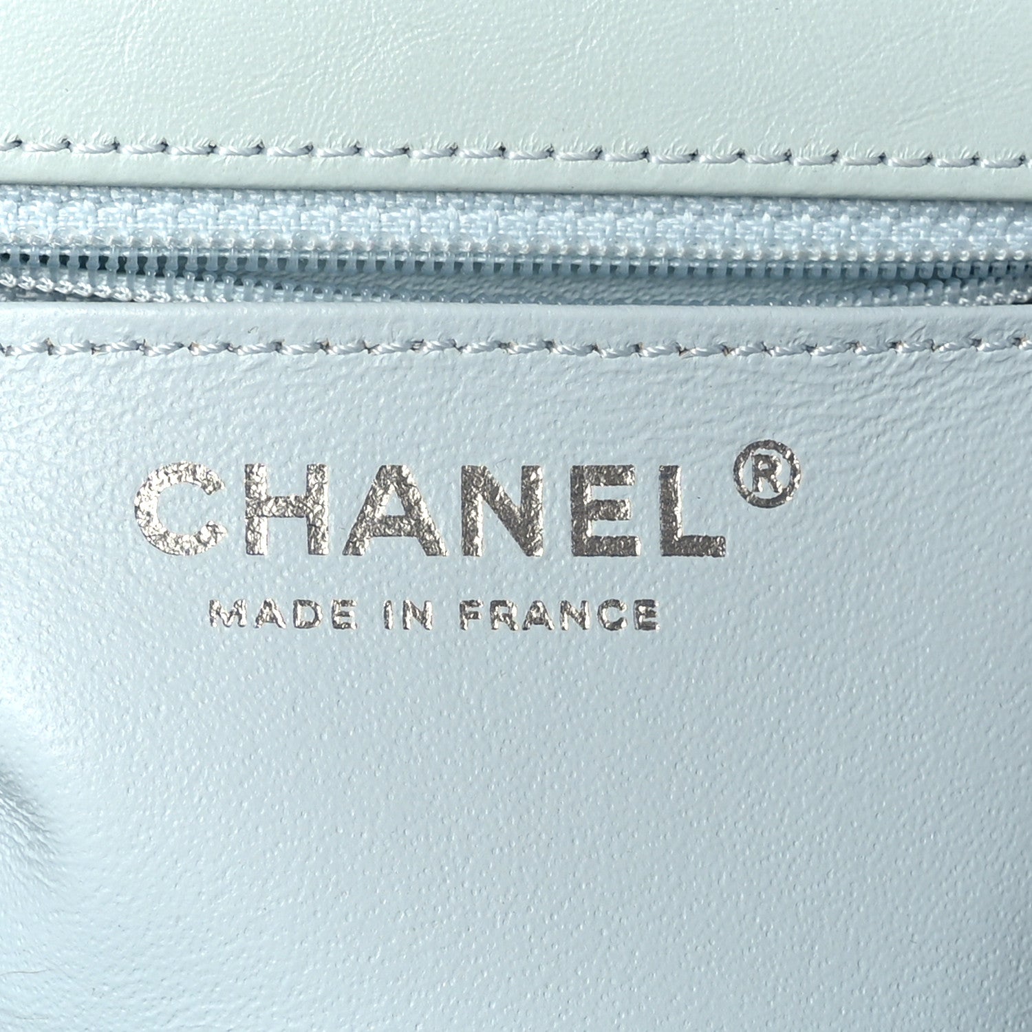 Chanel Aged Calfskin Chevron Quilted 2.55 Reissue Mini Flap Light Blue 6 of 10