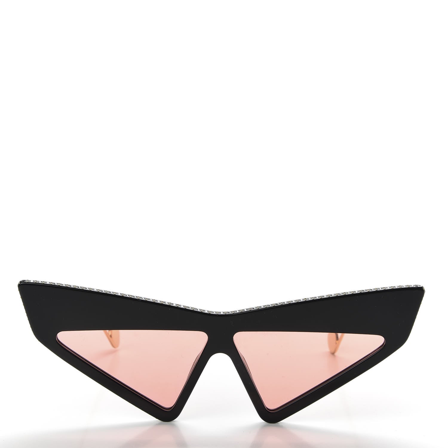 Gucci Acetate Crystal Geometric Sunglasses GG0430S Black 2 of 7