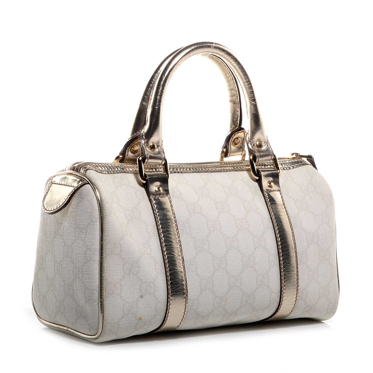 GG Plus Monogram Small Joy Boston Metallic