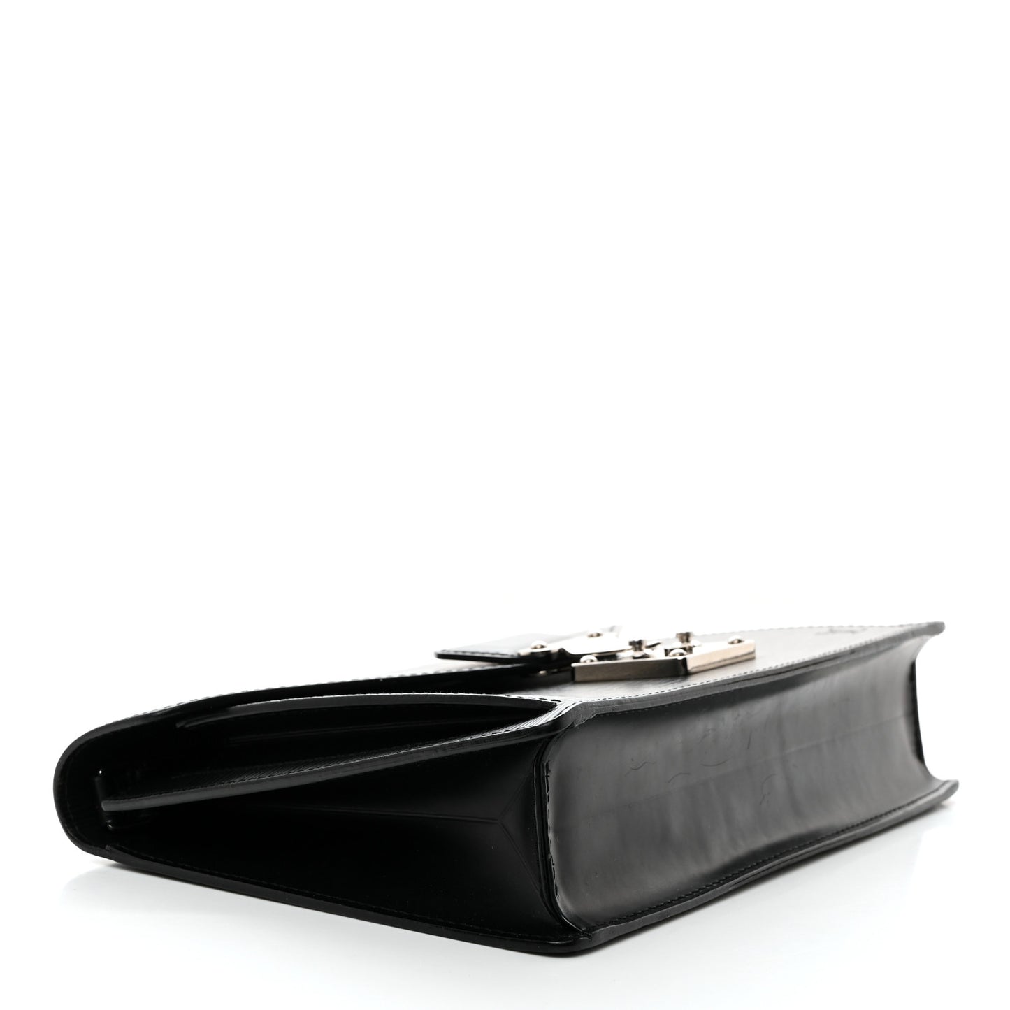 Epi Pochette Sellier Dragonne Clutch Black