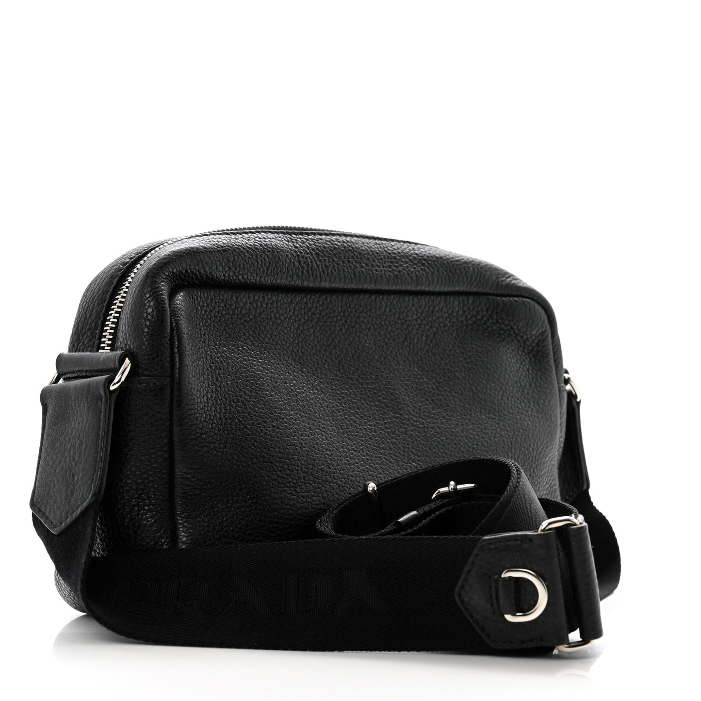 Vitello Daino Camera Crossbody Black