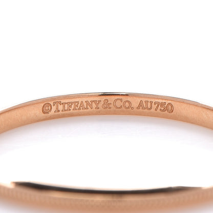 Tiffany 18K Rose Gold Milgrain Band Ring 56 7.5 3 of 3
